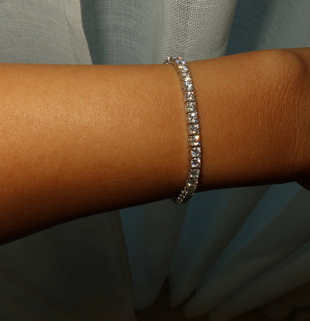 Classic Moissanite Tennis bracelet 3 mm