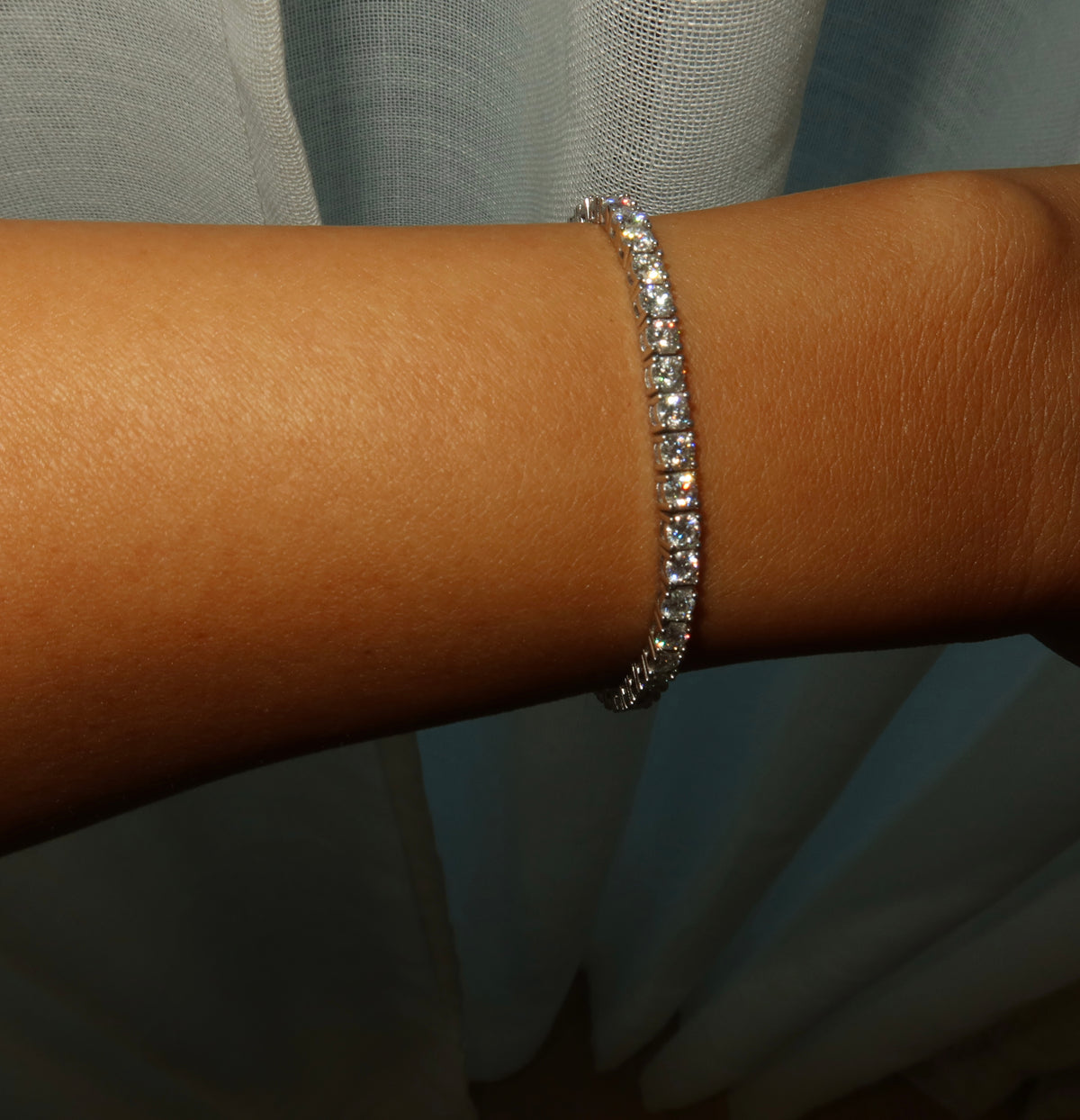 Classic Moissanite Tennis bracelet 3 mm