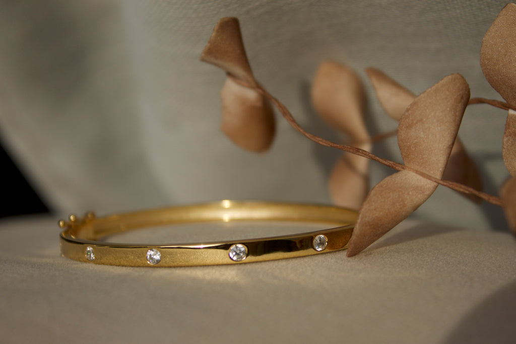 Moon Bangle armbånd i sølv | Minimalistisk bangle | SIHO